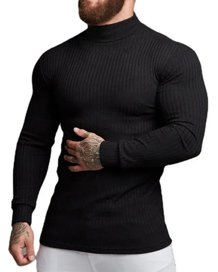 Men's Slim Fit Turtleneck Sweater – Thin Knit, Lightweight Men's Sweater