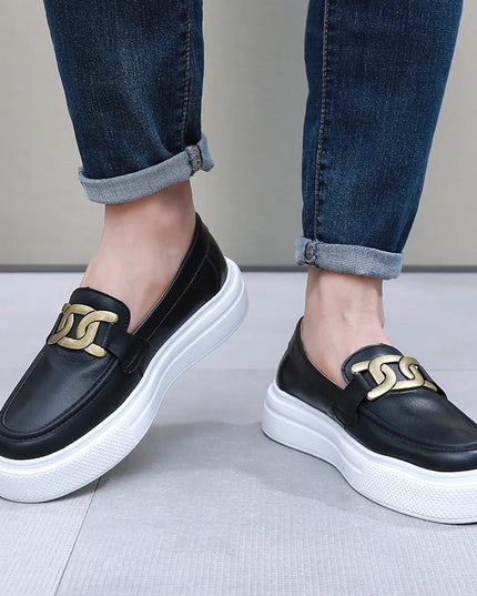 Breathable Faux Leather Women's Loafers