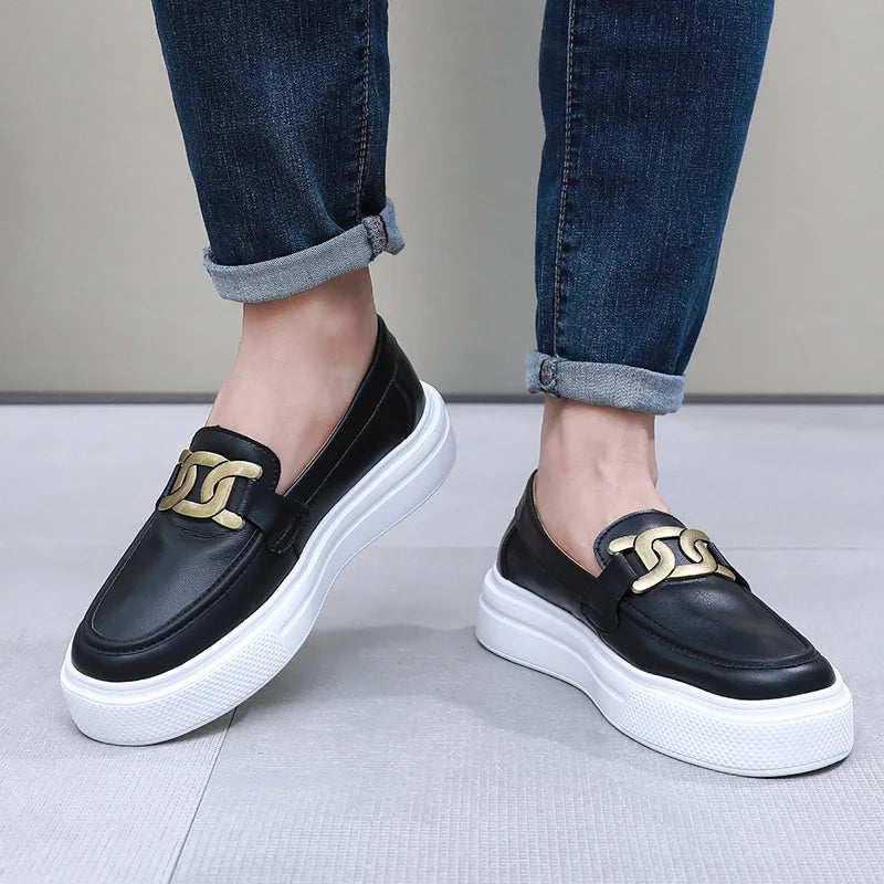 Breathable Faux Leather Women's Loafers