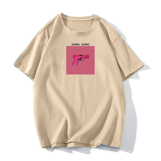 Women's Cotton Casual Loose Fit O-Neck T-Shirt