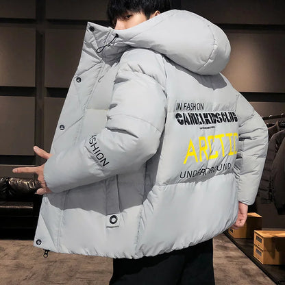 Men's Harajuku Hooded Parka Jacket - Various Colors