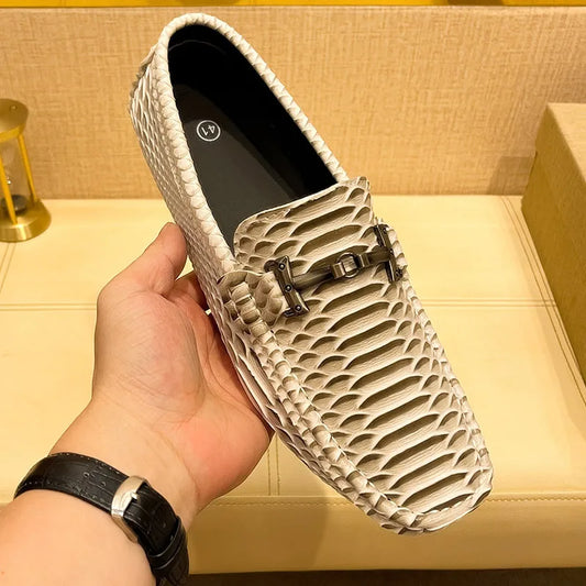 Men's Anti-Slip Breathable Ribbed Shoes – Stylish & Durable Slip-Resistant Footwear