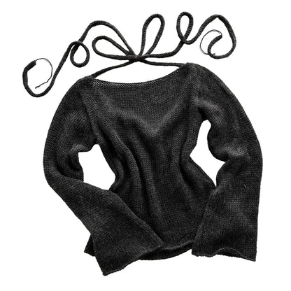 Women's Off-Shoulder Long Sleeve Knitted Sweater