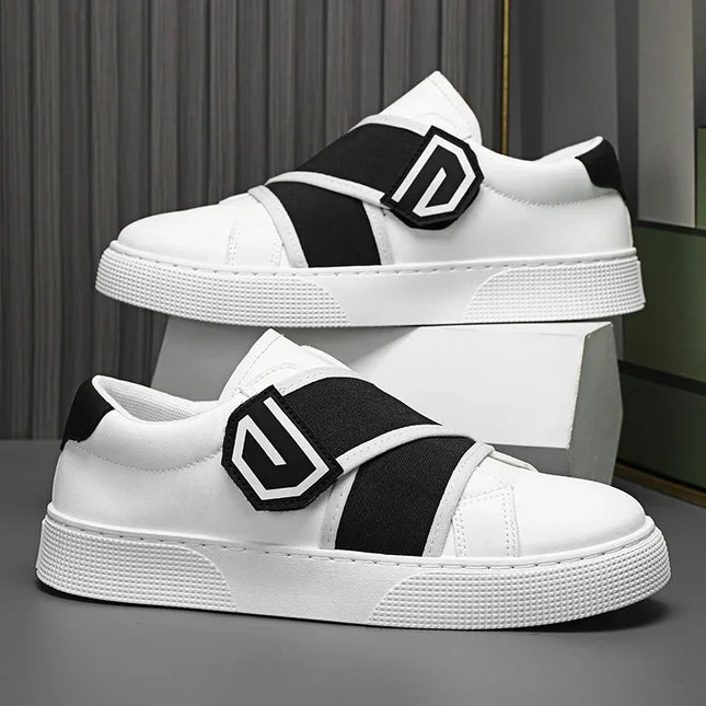 Men's Faux Leather Anti-Slip Sneakers