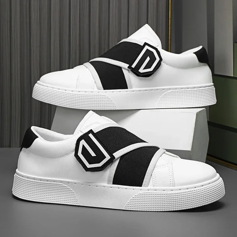 Men's Faux Leather Anti-Slip Sneakers