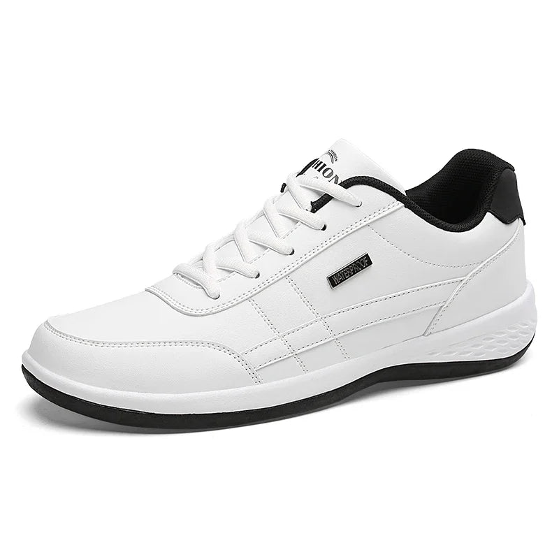 MAEDEF Men’s Waterproof Faux Leather Sneakers
