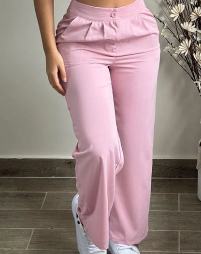 Women's Two-Piece Crop Cami Top and Ruched Pocket Pants Set