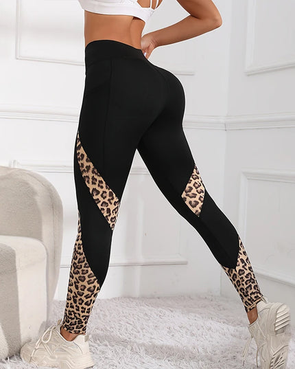 High Waist Multi-Color Splicing Yoga Leggings for Women - Tummy Control Stretch Pants