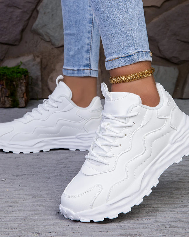 Breathable Women's Vulcanized Platform Casual Sneakers