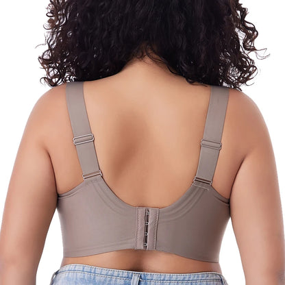 Seamless Wireless Push-Up Bra for Women - Plus Size, Thin Cup