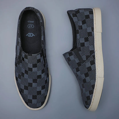 Men's Slip-On Canvas Shoes - Low Profile, Breathable, Lightweight, Casual Style