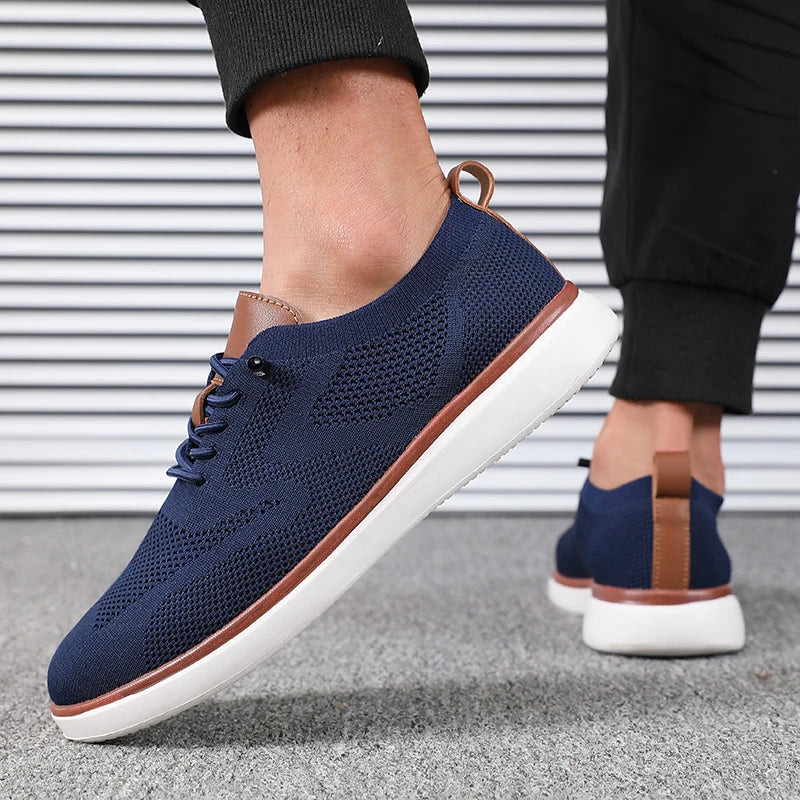 Men's Casual Canvas Slip-On Shoes – Comfortable Flat Sneakers for Everyday Wear