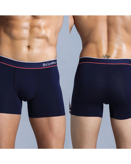 Men's Cotton Boxer Shorts - 4-Pack Comfortable Underwear for All-Day Wear