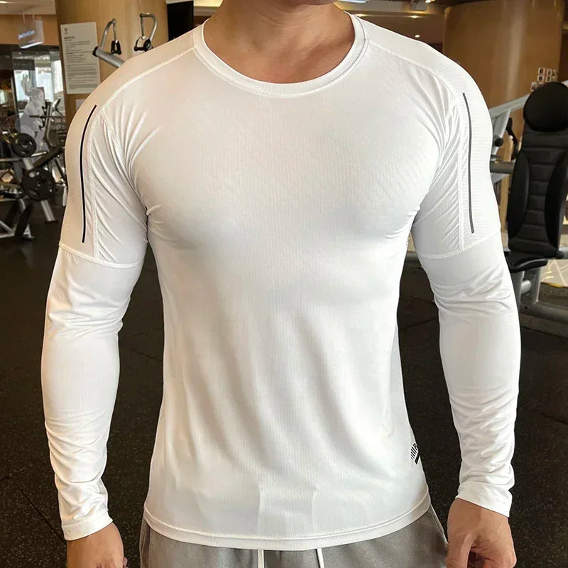 Men's Quick-Drying, Breathable Compression Gym Sweater