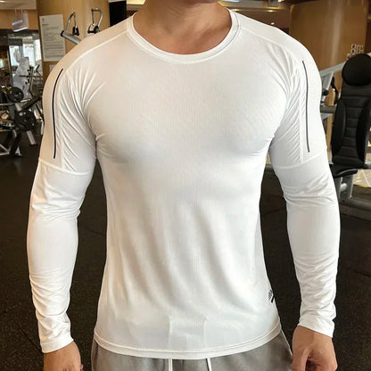 Men's Quick-Drying, Breathable Compression Gym Sweater