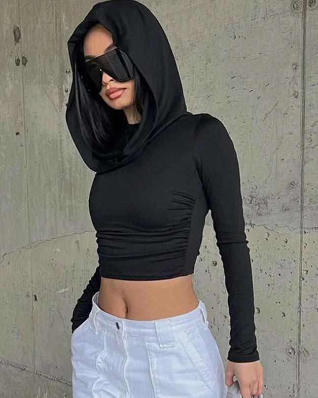 Women's Slim Fit Long Sleeve Hoodie Sweater