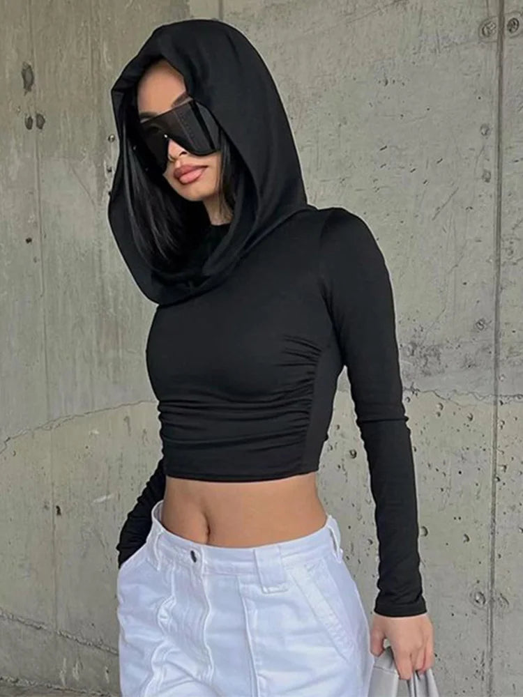 Women's Slim Fit Long Sleeve Hoodie Sweater