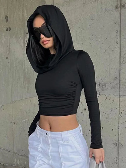 Women's Slim Fit Long Sleeve Hoodie Sweater