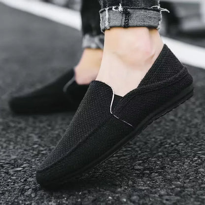 Breathable Men's Casual Flat Loafers with Soft Sole