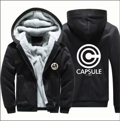 Men's Zipper Hoodie Fleece Thickened Jacket