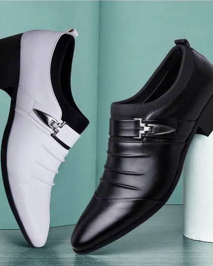 Classic Men’s Slip-On Dress Shoes in PU Leather