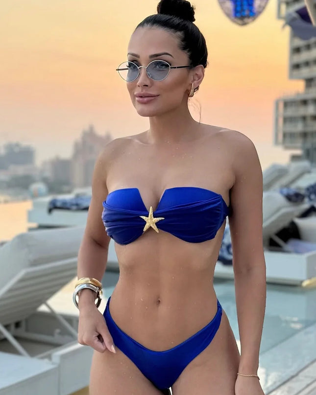 Women's Two-Piece Push-Up Bikini Set - Various Colors