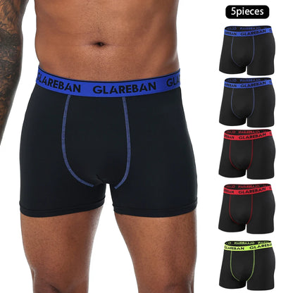 5-Piece Pack Men's Boxer Shorts – Comfortable, Breathable Men's Underwear Set