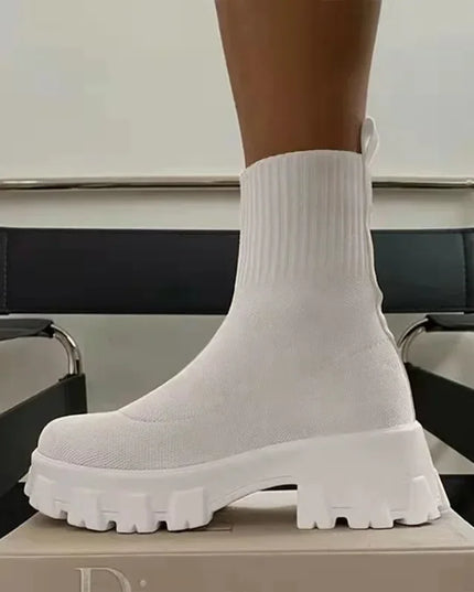 Women's Platform Ankle Slip-On Boots