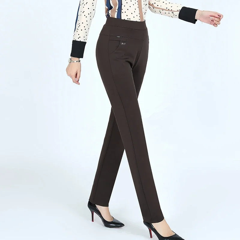 Women's High Waist Skinny Elastic Pants