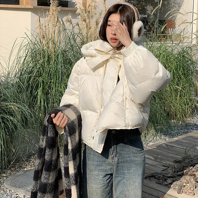 Women's Hooded Casual Loose Fit Cotton-Padded Jacket