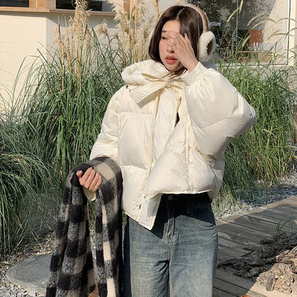 Women's Hooded Casual Loose Fit Cotton-Padded Jacket