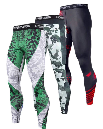 Men's Athletic Compression Pants for Sports and Training
