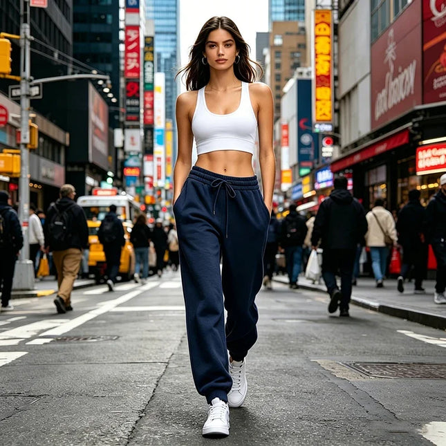 Women's Casual Sweatpants with Elastic Waist