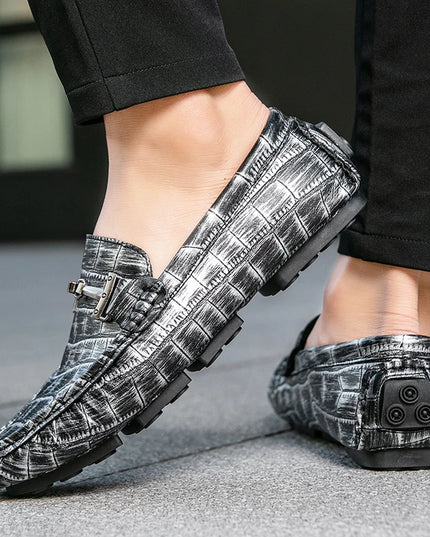 Men's Casual Leather Slip-On Loafers