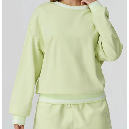 Women's Two-Piece Sweater and Sweatpants/Shorts Set