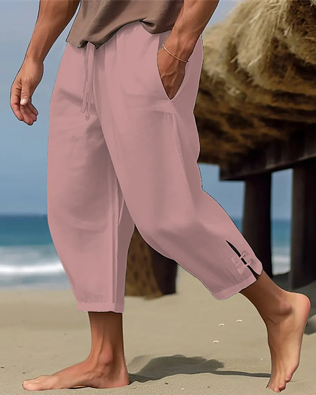 Men's Casual Loose Cotton-Linen Blend Pants