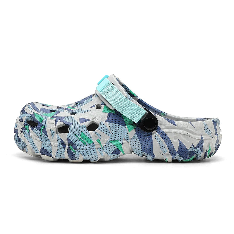 Men's Outdoor Casual Flat Platform Clogs