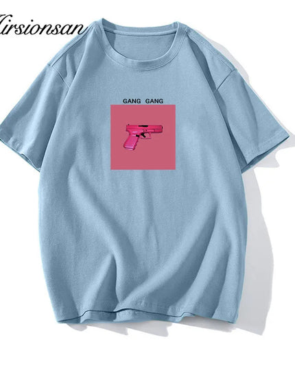 Women's Cotton Casual Loose Fit O-Neck T-Shirt