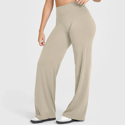 Women’s Flared Pants, Straight-Leg, Loose Fit