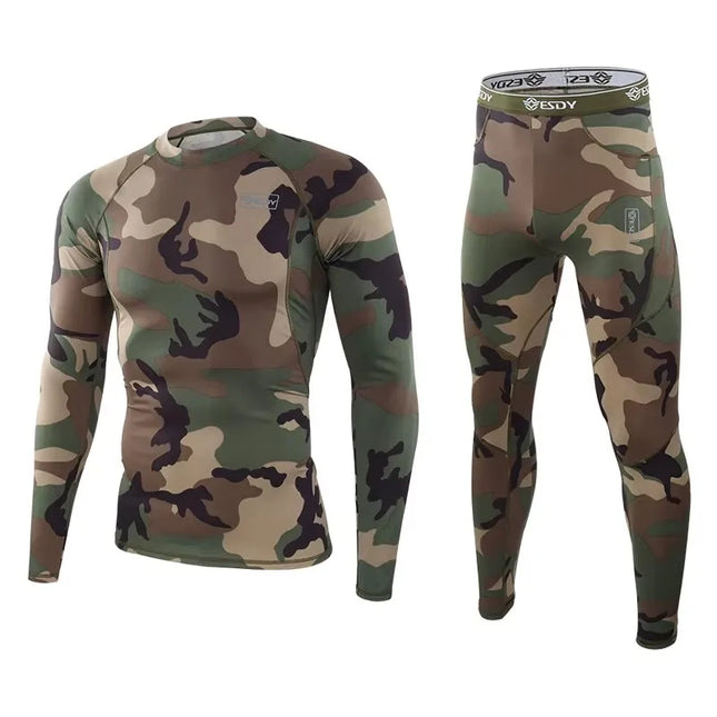 Men's Thermal Compression Activewear Sweater and Pants Set
