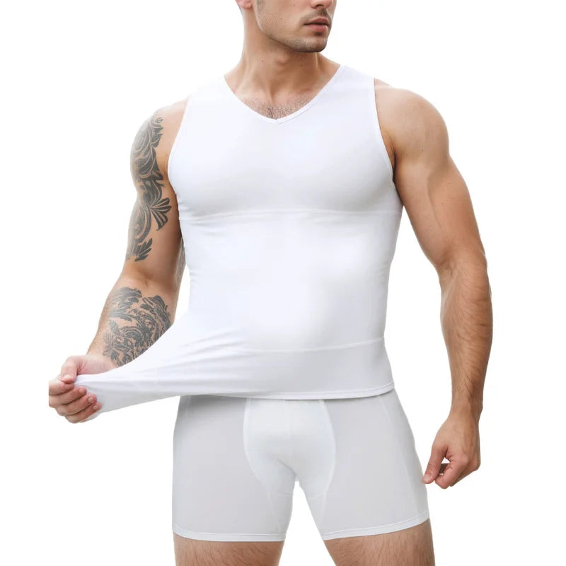 Men's Slim Fit V-Neck Shapewear Vest