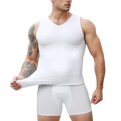 Men's Slim Fit V-Neck Shapewear Vest