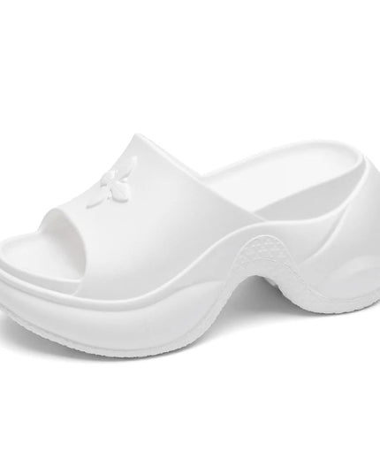 Women’s Thick Sole Wedge Heels – 9cm Chunky Platform Slippers