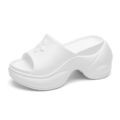 Women’s Thick Sole Wedge Heels – 9cm Chunky Platform Slippers