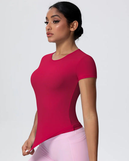 Women's Workout T-Shirt - Quick-Drying, Breathable, Slim Fit