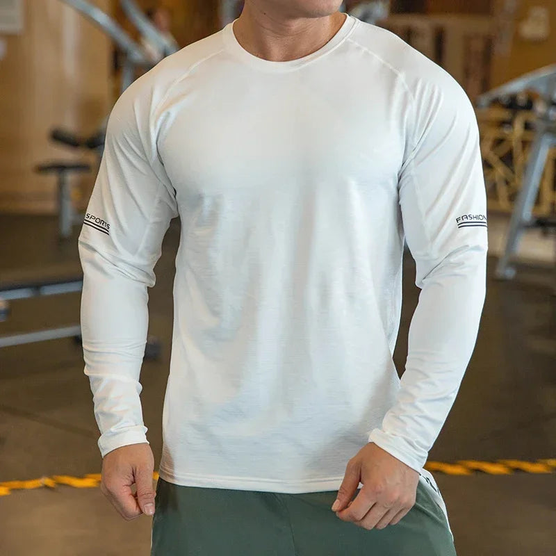 Men's Quick-Drying, Breathable Compression Gym Sweater