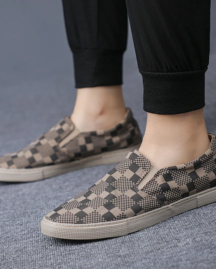 Men's Slip-On Canvas Shoes - Low Profile, Breathable, Lightweight, Casual Style
