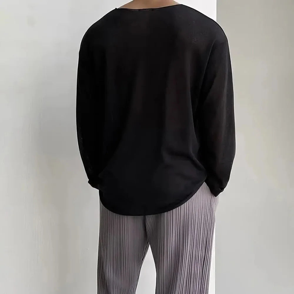 Men's Lightweight Casual Long-Sleeve Sweater