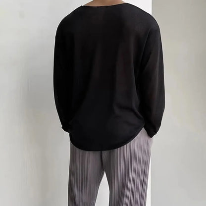 Men's Lightweight Casual Long-Sleeve Sweater