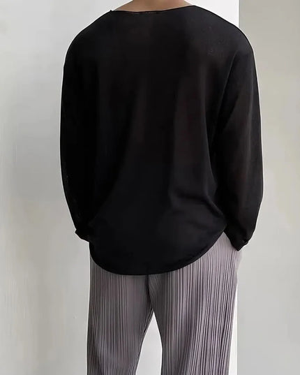 Men's Lightweight Casual Long-Sleeve Sweater